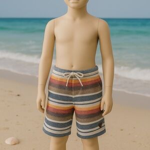 Vissla Boys Baja Stripe Knit Shorts
Size: Boys Large (L)
Color: Multicolor